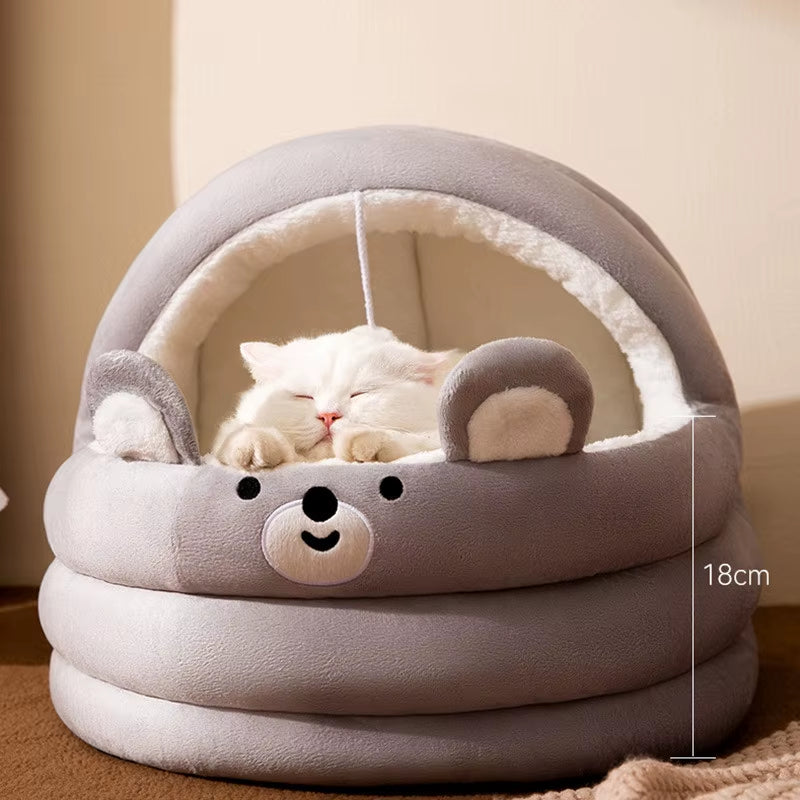 All-Season Semi-Enclosed Pet Bed