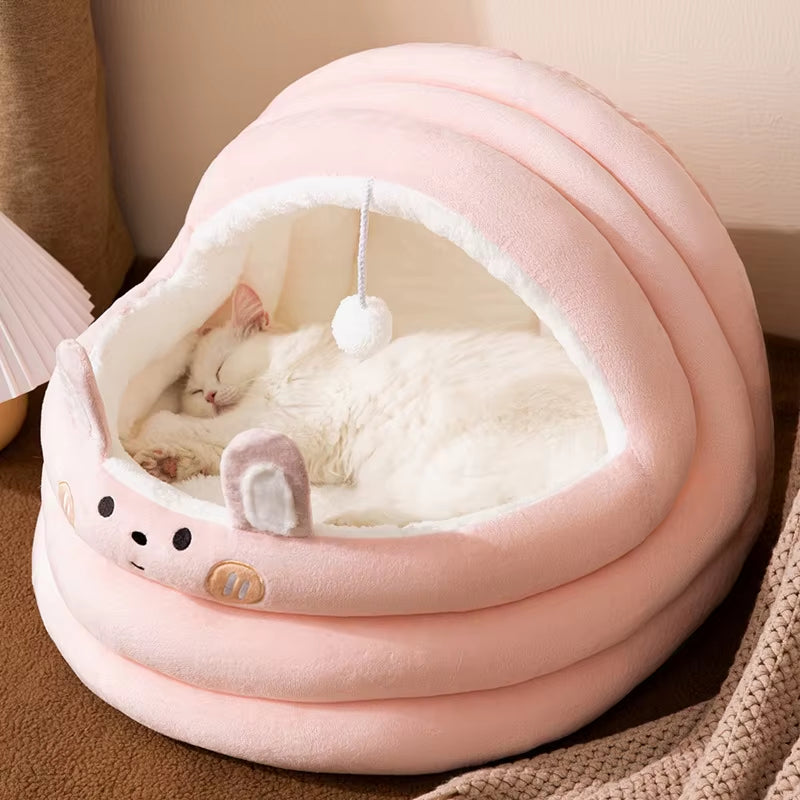 All-Season Semi-Enclosed Pet Bed