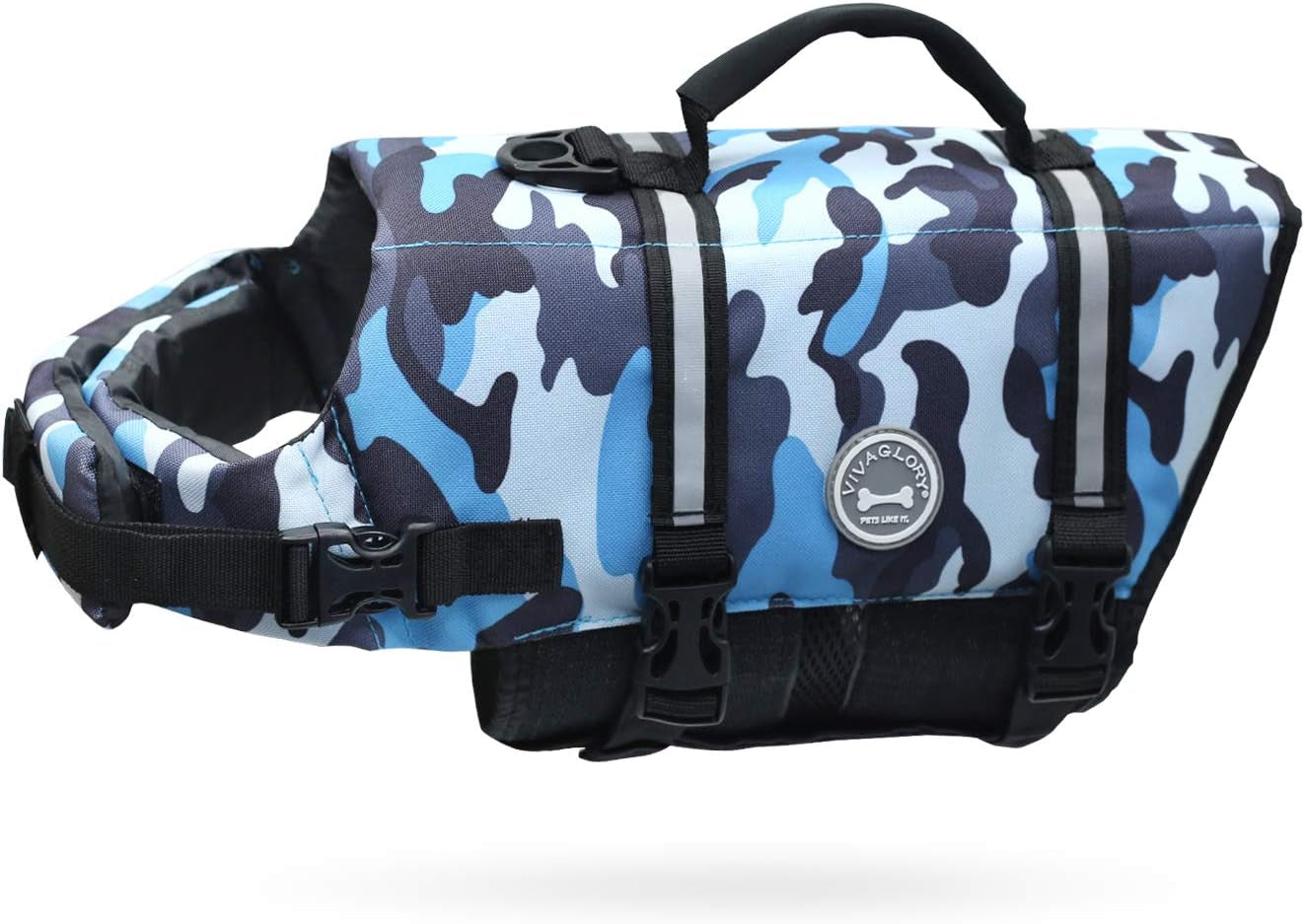 Premium Ripstop Dog Life Jacket - Blue