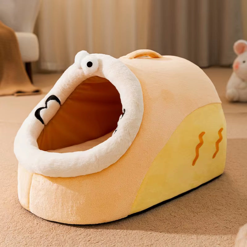 All-Season Semi-Enclosed Pet Bed