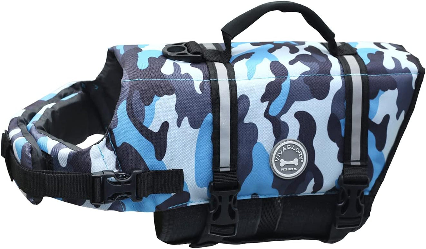 Premium Ripstop Dog Life Jacket - Blue