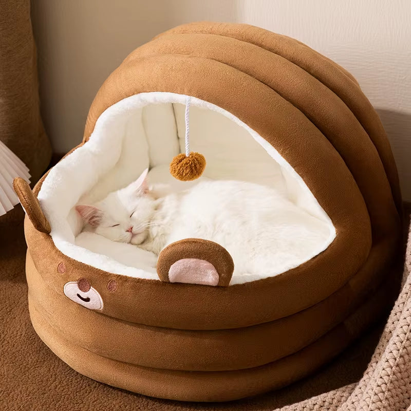 All-Season Semi-Enclosed Pet Bed