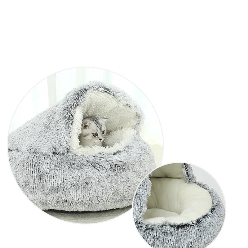Plush Donut Cuddler Bed