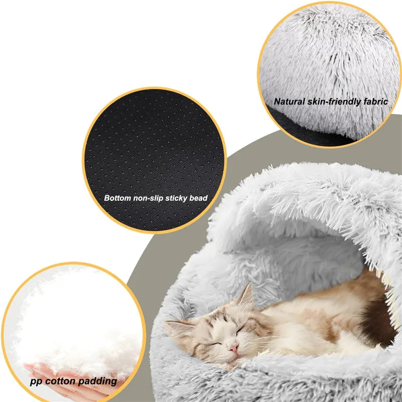 Plush Donut Cuddler Bed