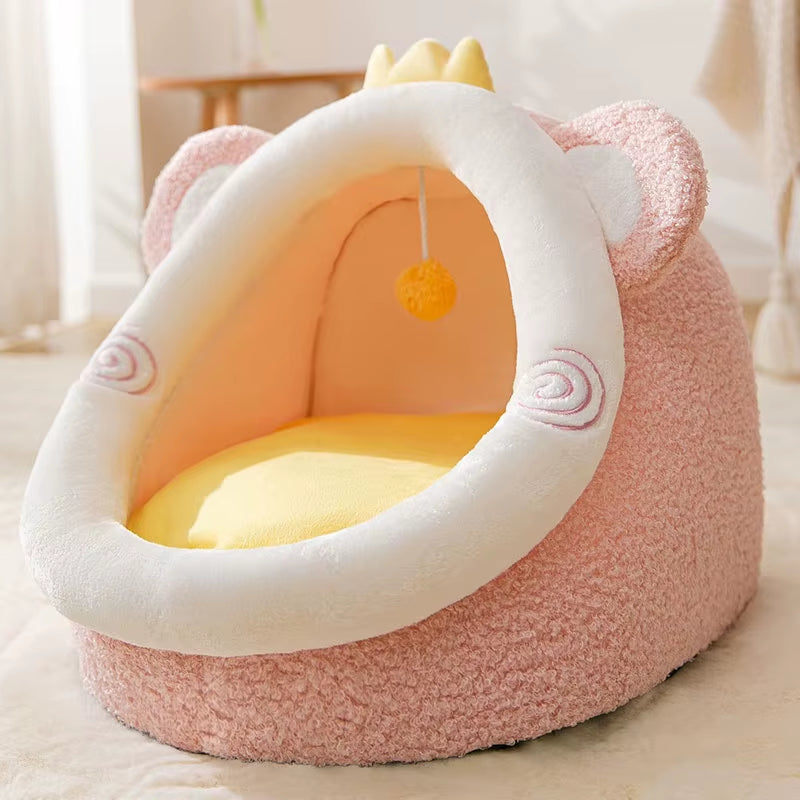 All-Season Semi-Enclosed Pet Bed