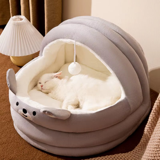 All-Season Semi-Enclosed Pet Bed