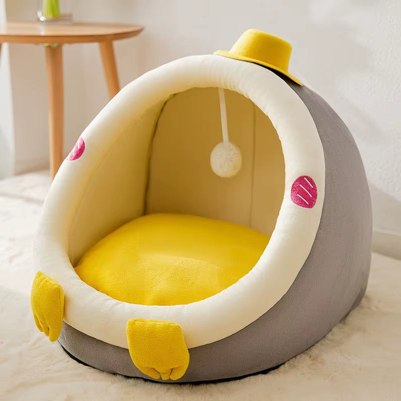 All-Season Semi-Enclosed Pet Bed