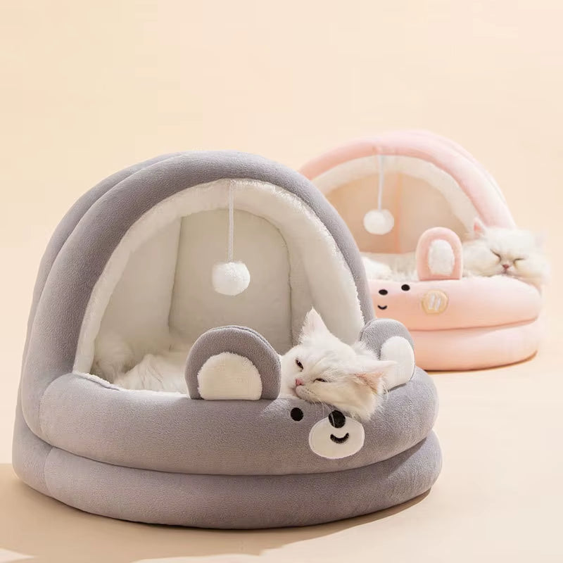 All-Season Semi-Enclosed Pet Bed