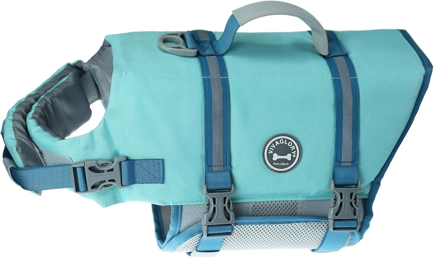 Premium Ripstop Dog Life Jacket - Blue