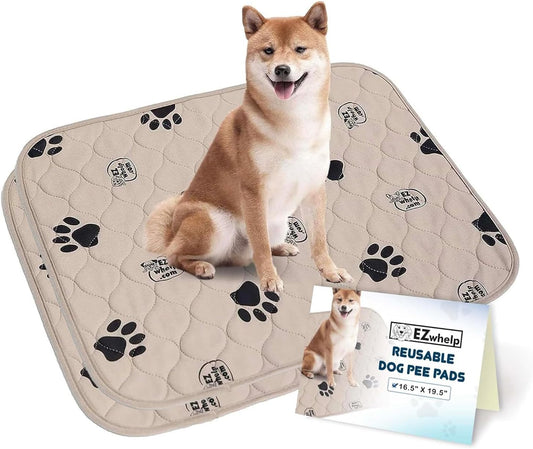 2-Pack Reusable Dog Pee Pads - Washable Waterproof