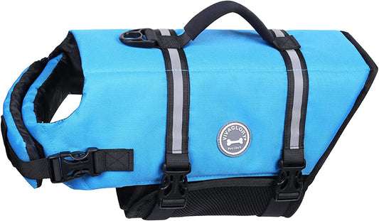 Premium Ripstop Dog Life Jacket - Blue